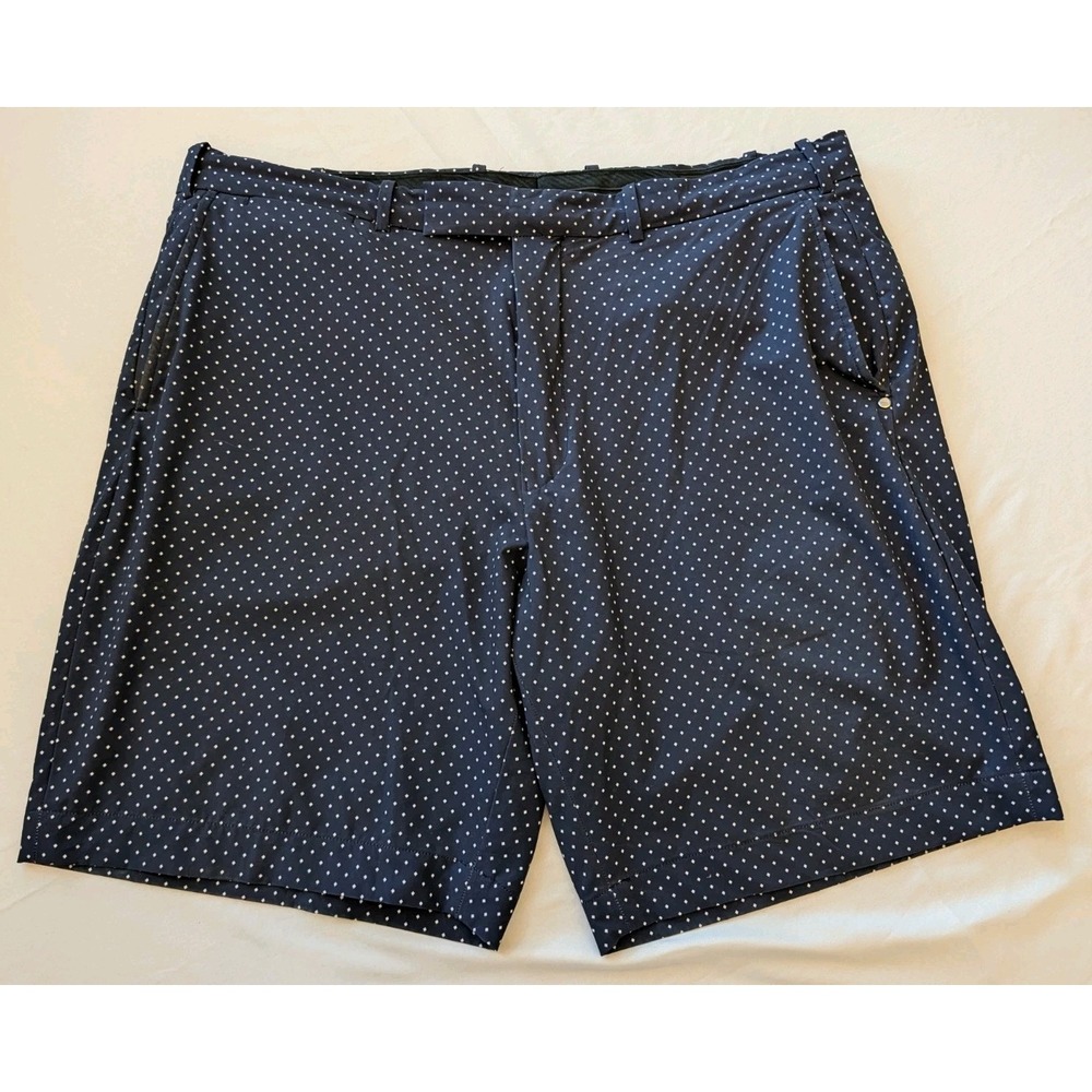 RLX Ralph Lauren Golf Shorts Mens 38 Blue Diamond Print Classic Fit Stretch 9"